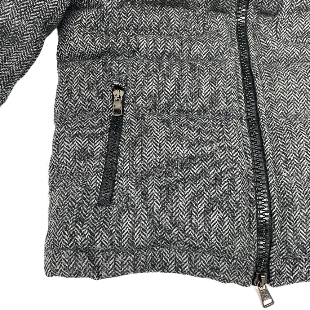 MONCLER Down jacket wool gray 12 years 0 FLORIAN Women zero size Used Authentic