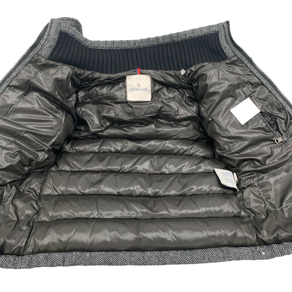 MONCLER Down jacket wool gray 12 years 0 FLORIAN Women zero size Used Authentic