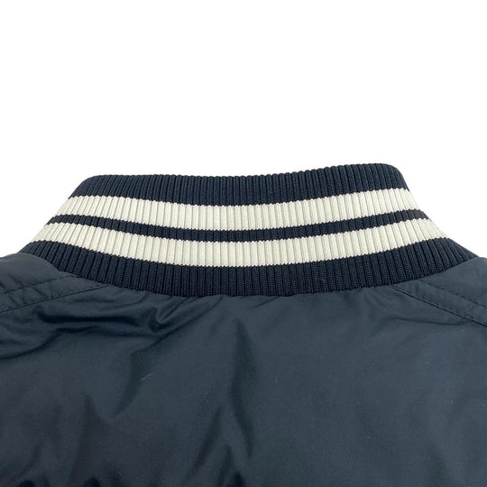 MONCLER Down jacket Leather, Nylon black 22 years 1 stadium jumper VENTOUX mens 1 Used Authentic