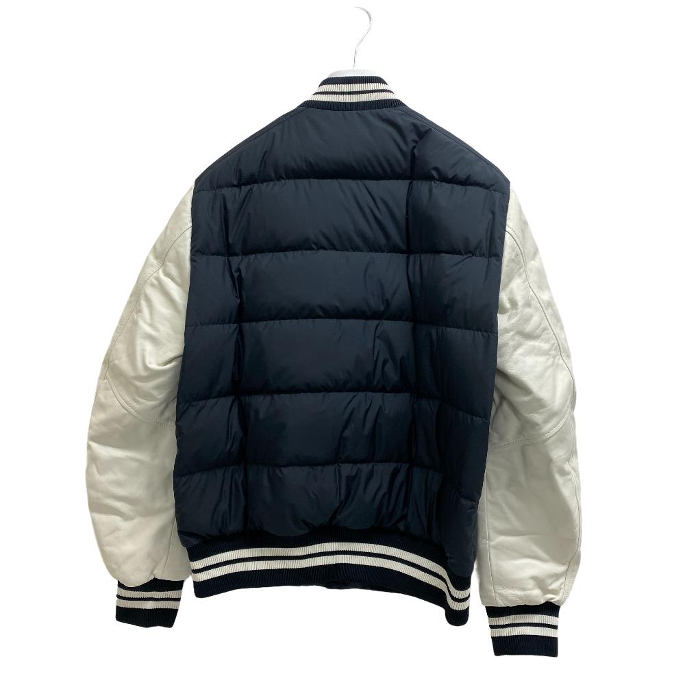 MONCLER Down jacket Leather, Nylon black 22 years 1 stadium jumper VENTOUX mens 1 Used Authentic