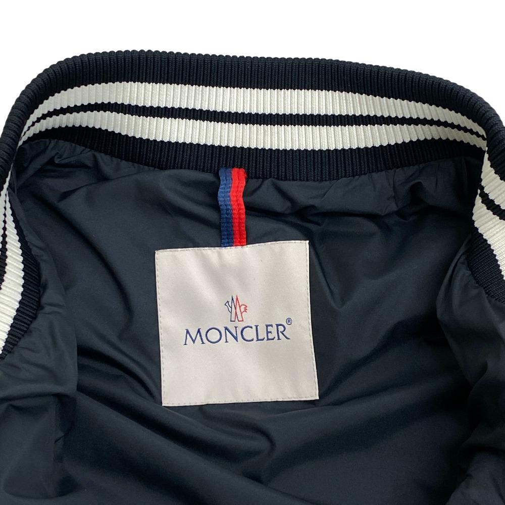 MONCLER Down jacket Leather, Nylon black 22 years 1 stadium jumper VENTOUX mens 1 Used Authentic