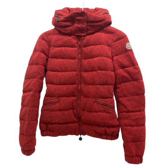 MONCLER Down jacket wool Red 14 years 00 SANGLIER Women 00 Used Authentic
