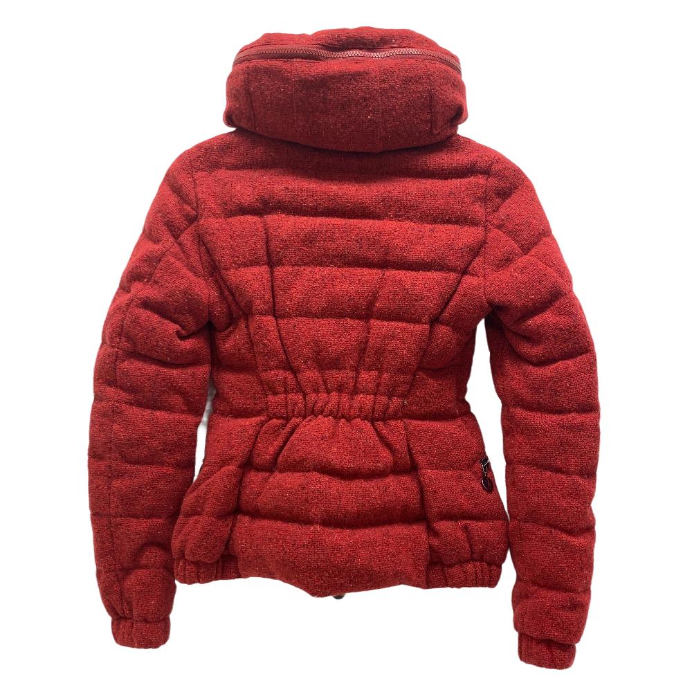 MONCLER Down jacket wool Red 14 years 00 SANGLIER Women 00 Used Authentic