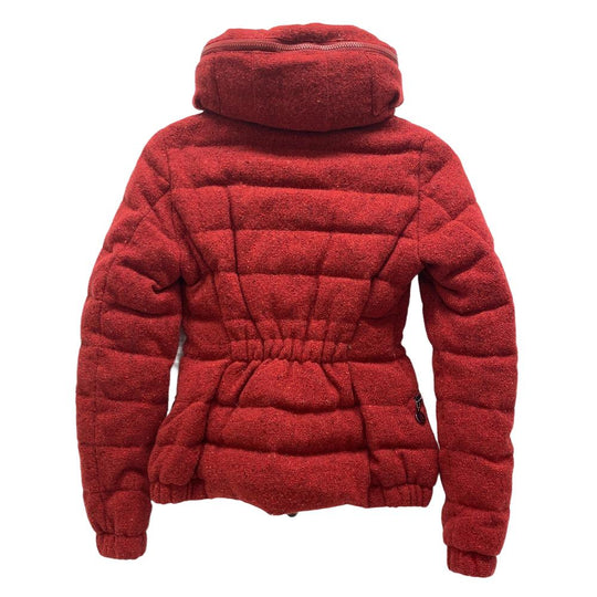 MONCLER Down jacket wool Red 14 years 00 SANGLIER Women 00 Used Authentic