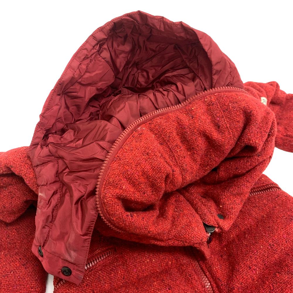 MONCLER Down jacket wool Red 14 years 00 SANGLIER Women 00 Used Authentic