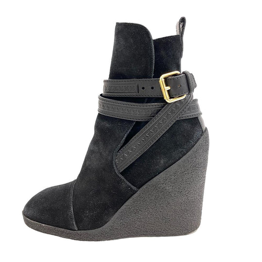 LOUIS VUITTON boots suede black 15 years Women 36 2/1 Used Authentic