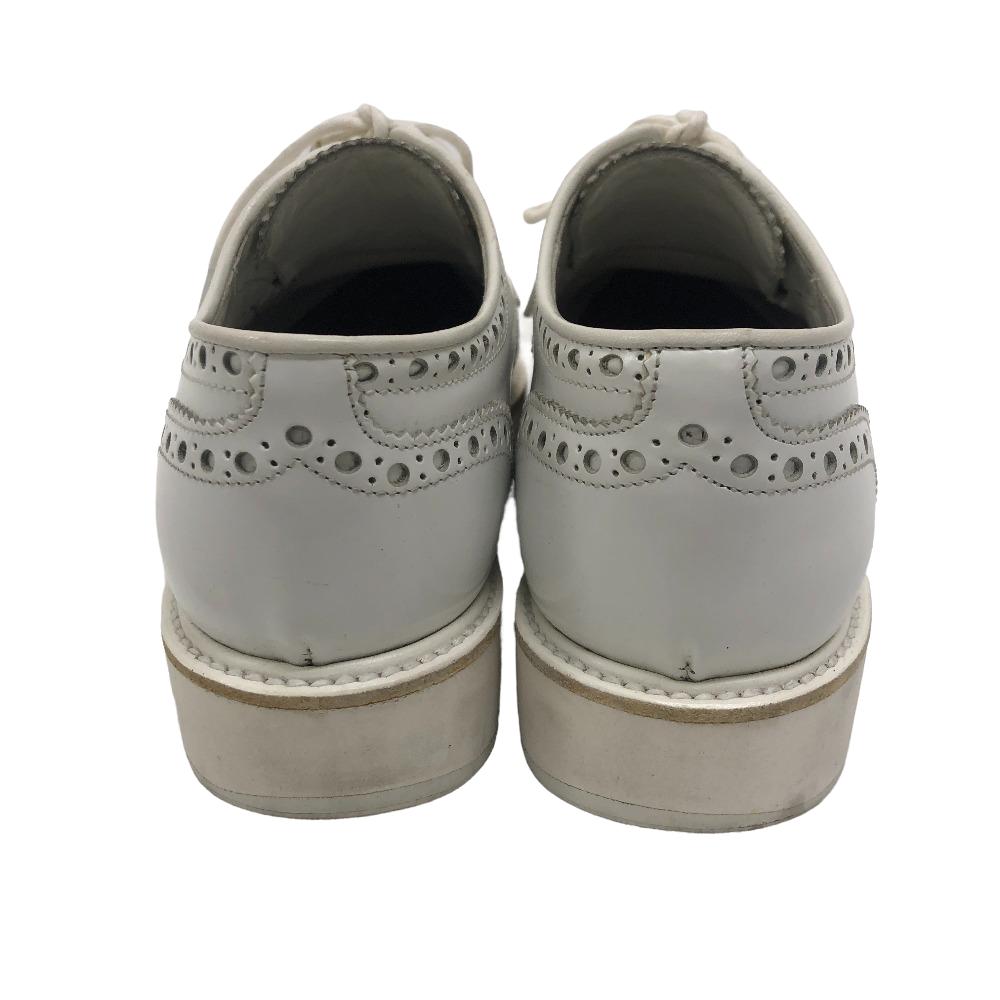 CHURCH'S sneakers leather white Wing tip Women 36 1/2 Used Authentic