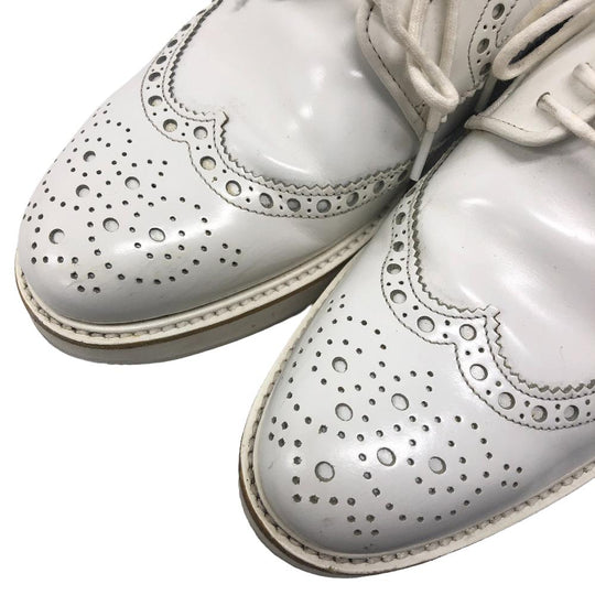 CHURCH'S sneakers leather white Wing tip Women 36 1/2 Used Authentic