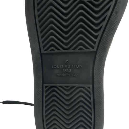 LOUIS VUITTON sneakers leather black 2021 Rivoli Line Rainbow mens 7 Used Authentic
