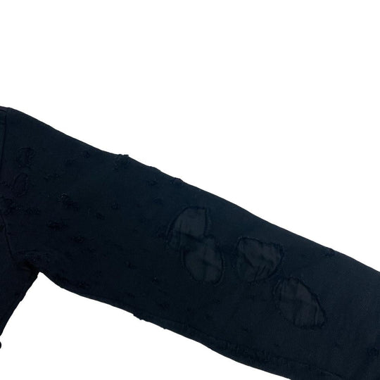 GIVENCHY sweat BM70393Y0S Cotton, Polyester black XS Destroy Processing mens XS Used Authentic