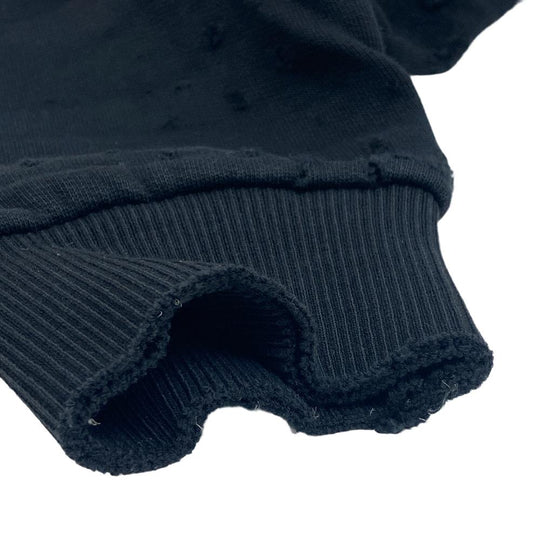 GIVENCHY sweat BM70393Y0S Cotton, Polyester black XS Destroy Processing mens XS Used Authentic