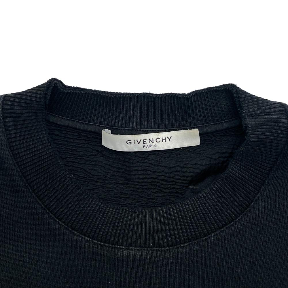 GIVENCHY sweat BM70393Y0S Cotton, Polyester black XS Destroy Processing mens XS Used Authentic
