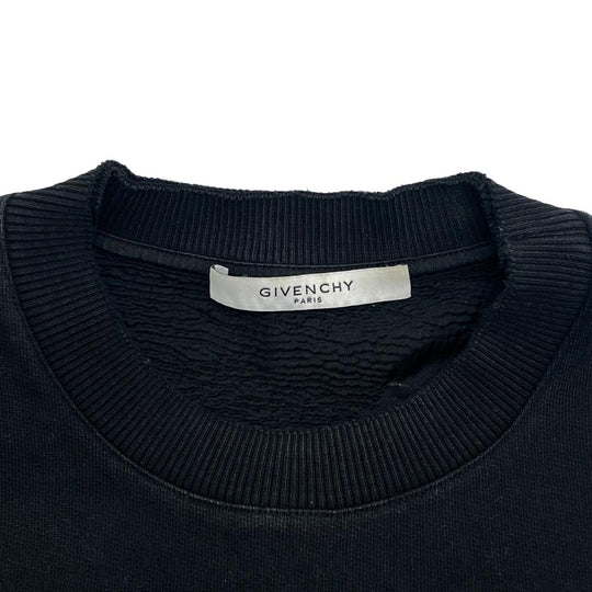 GIVENCHY sweat BM70393Y0S Cotton, Polyester black XS Destroy Processing mens XS Used Authentic