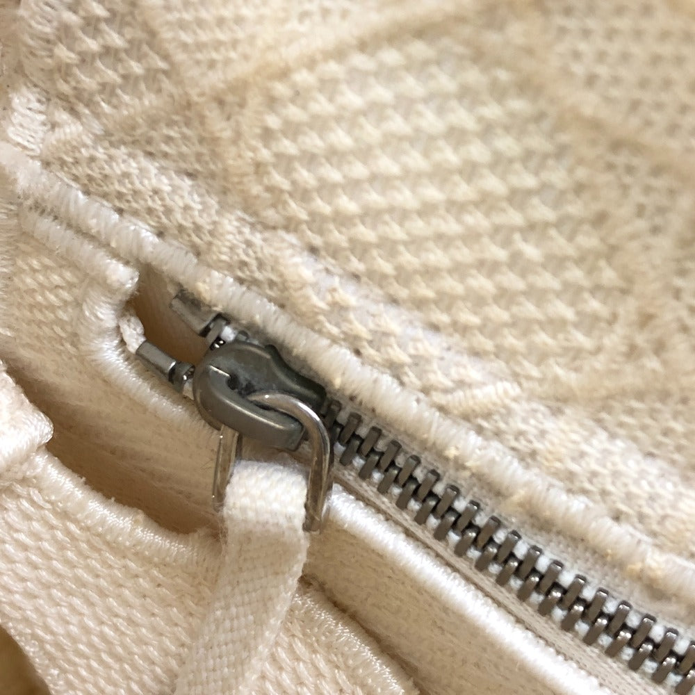 Dior Handbag canvas white 2WAY Lady Dior Canage Women Used Authentic