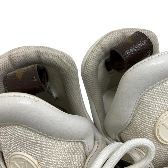 LOUIS VUITTON sneakers leather white Monogram Arclight line Women 36 Used Authentic