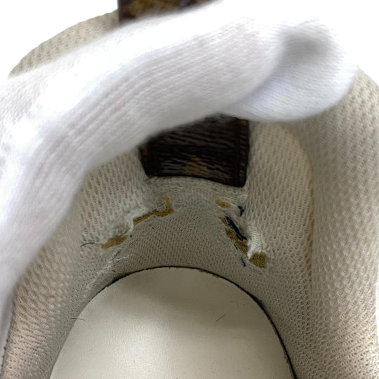 LOUIS VUITTON sneakers leather white Monogram Arclight line Women 36 Used Authentic