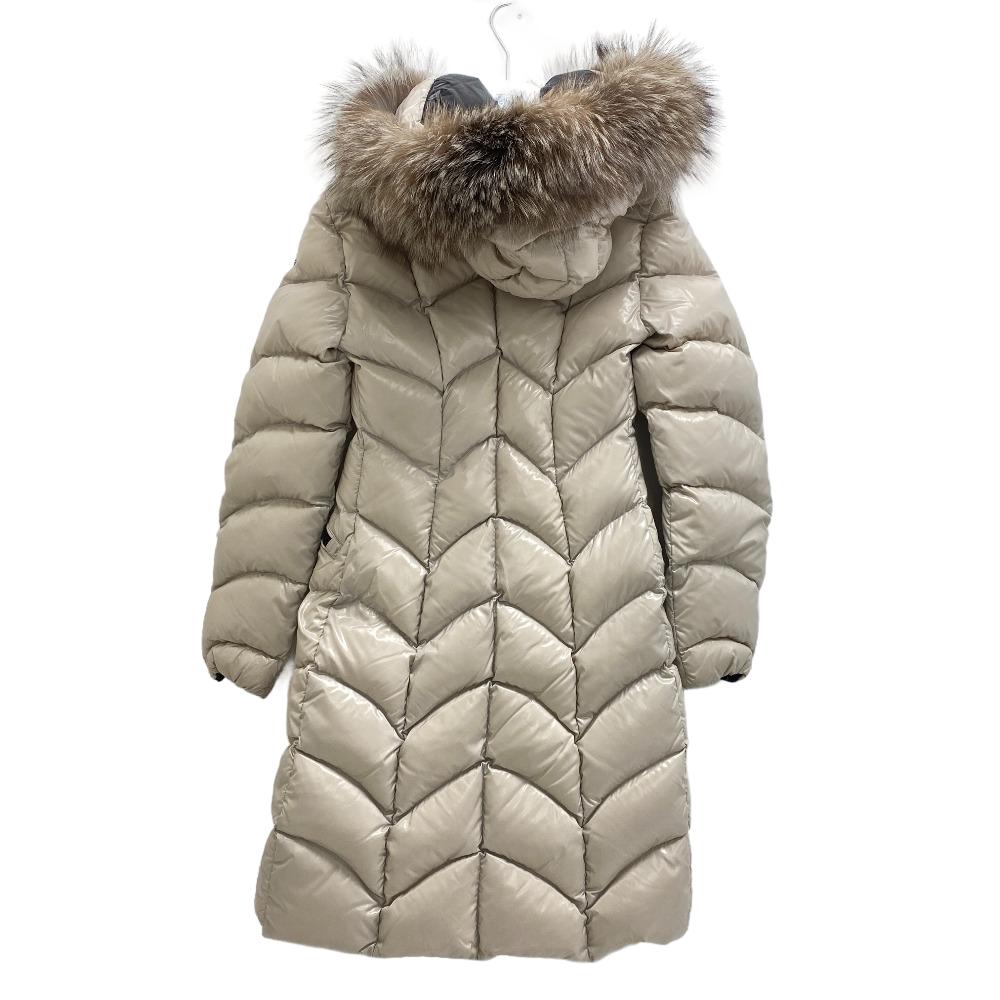 MONCLER Down jacket Nylon beige 17 years 00 ALBIZIA Women 00 Used Authentic