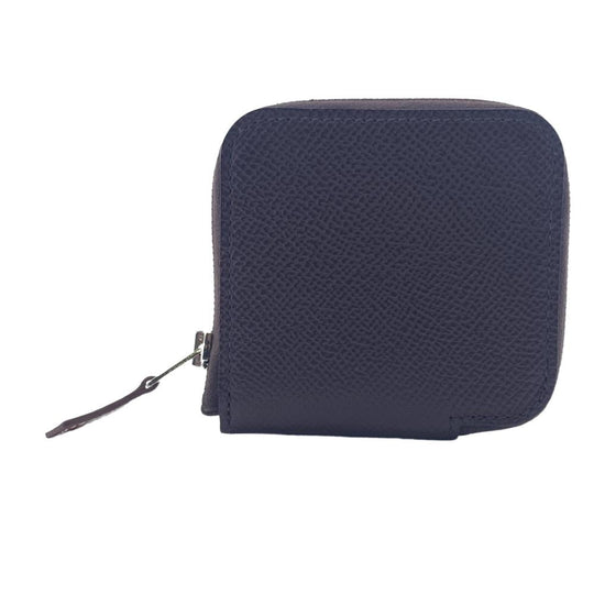 HERMES Coin case Epsom Brown Azap silk in Women(Unisex) Used Authentic