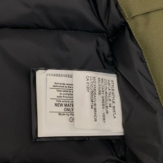 CANADA GOOSE Down jacket Cotton, Polyurethane khaki FUSION VICTORIA PARKA Women XS Used Authentic