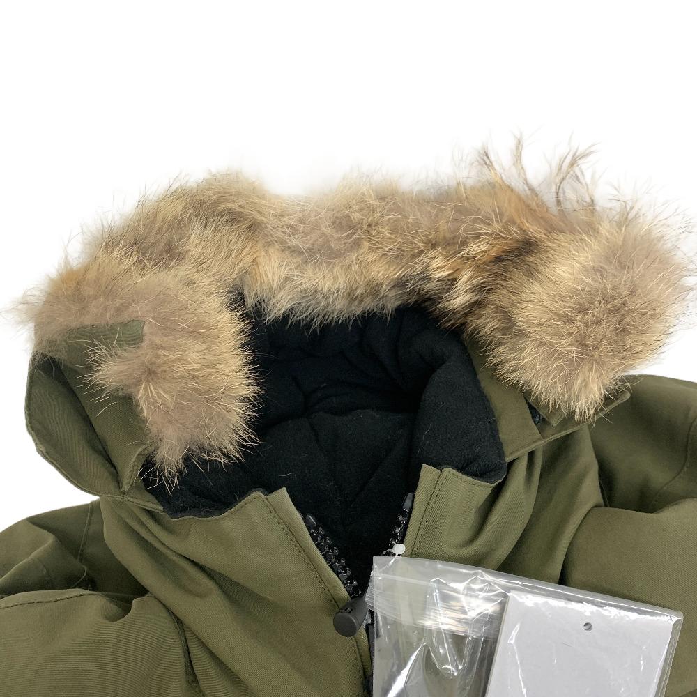 CANADA GOOSE Down jacket Cotton, Polyurethane khaki FUSION VICTORIA PARKA Women XS Used Authentic