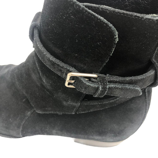 SAINT LAURENT PARIS boots 443200 suede black mens 38.5 Used Authentic