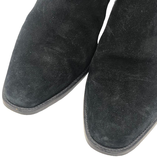 SAINT LAURENT PARIS boots 443200 suede black mens 38.5 Used Authentic
