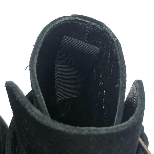 SAINT LAURENT PARIS boots 443200 suede black mens 38.5 Used Authentic