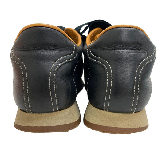 HERMES sneakers leather black 37 Lining quick Women 37 Used Authentic