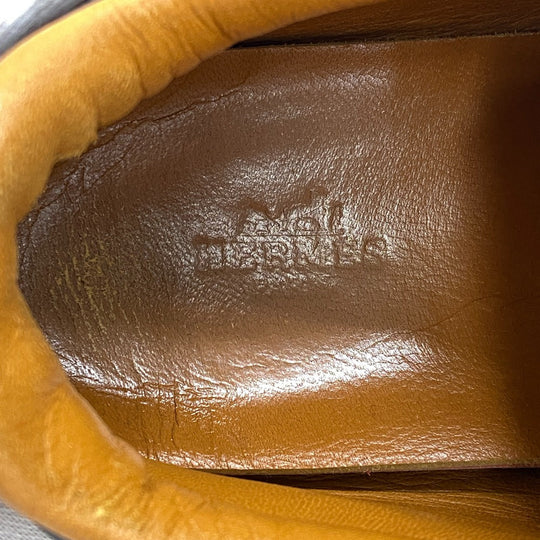 HERMES sneakers leather black 37 Lining quick Women 37 Used Authentic