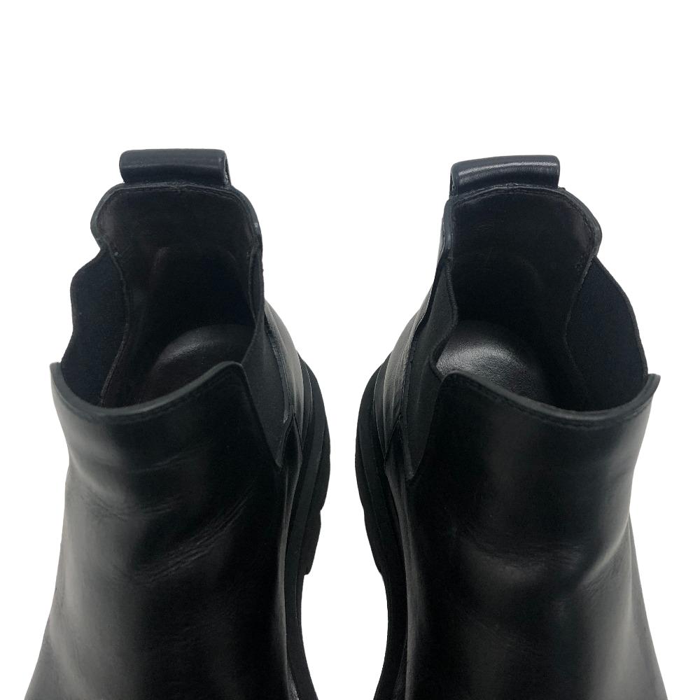 BOTTEGAVENETA boots leather black Side gore boots Rug Women 36 Used Authentic