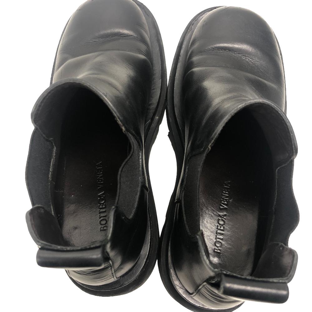 BOTTEGAVENETA boots leather black Side gore boots Rug Women 36 Used Authentic