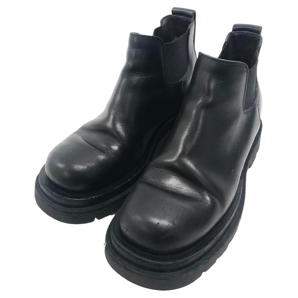 BOTTEGAVENETA boots leather black Side gore boots Rug Women 36 Used Authentic