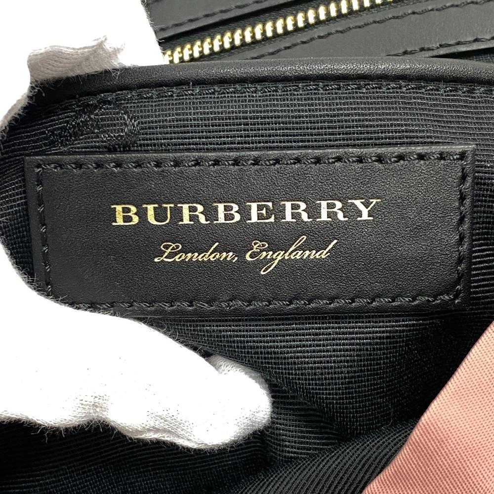 THOMAS BURBERRY Backpack Nylon, Leather pink Women Used Authentic