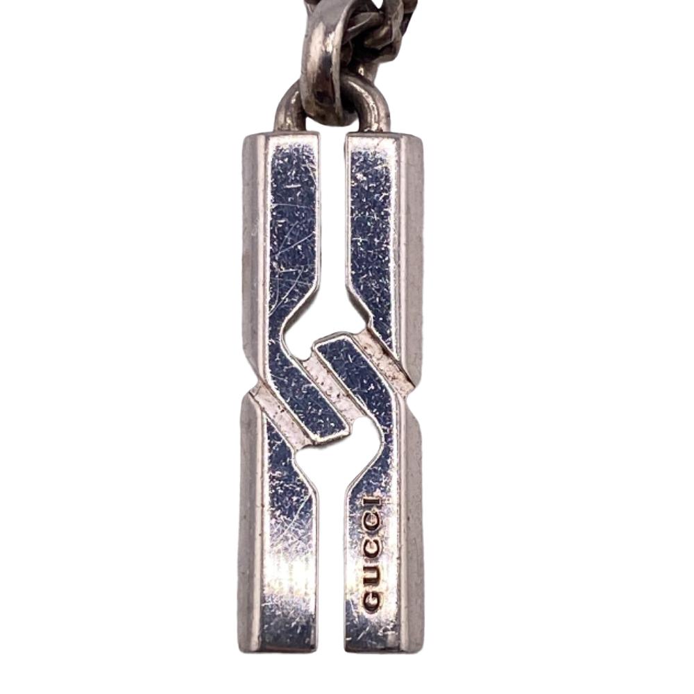 GUCCI Necklace Silver925 Silver 925 21.9g Infinity knot Women Used Authentic