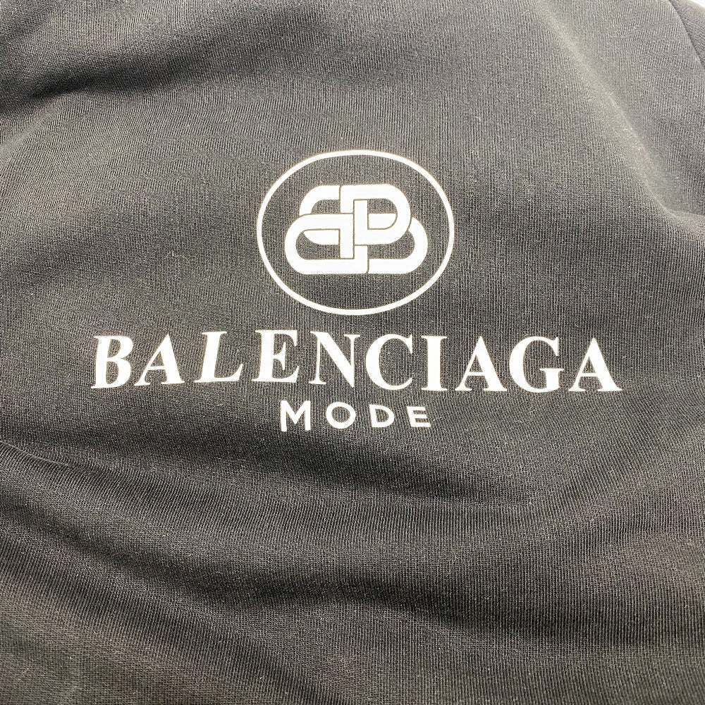 BALENCIAGA Hoodie 571194 cotton black 19 years S mens S Used Authentic