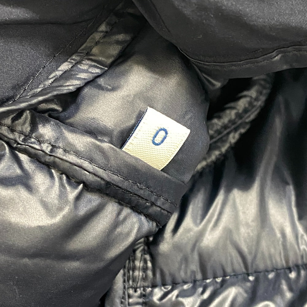 MONCLER Down jacket Cotton, Nylon Navy 21 years 0 tweed VEULETTES Women zero size Used Authentic