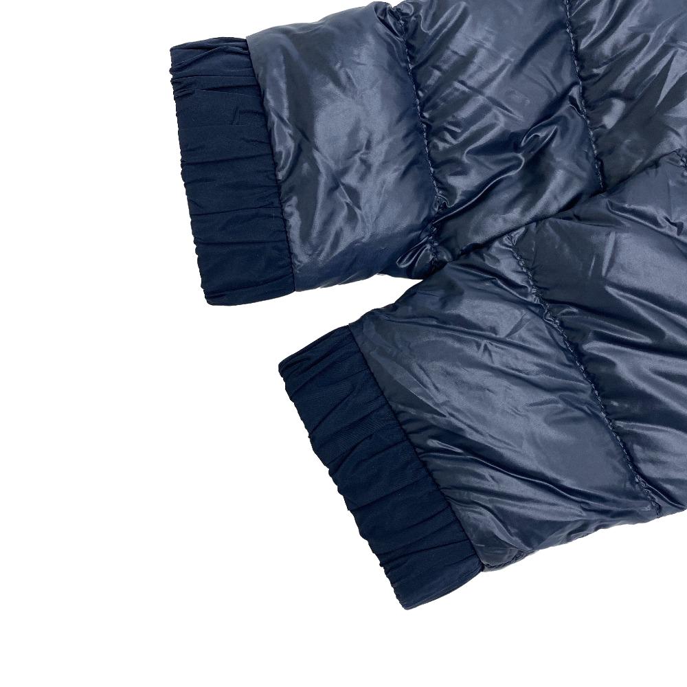 MONCLER Down jacket Cotton, Nylon Navy 21 years 0 tweed VEULETTES Women zero size Used Authentic
