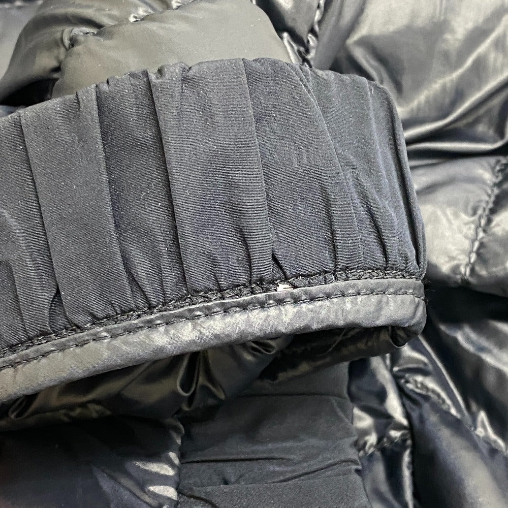 MONCLER Down jacket Cotton, Nylon Navy 21 years 0 tweed VEULETTES Women zero size Used Authentic