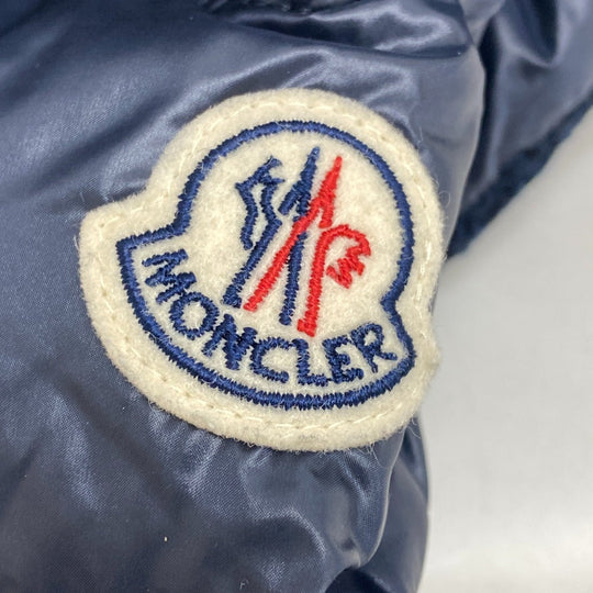 MONCLER Down jacket Cotton, Nylon Navy 21 years 0 tweed VEULETTES Women zero size Used Authentic