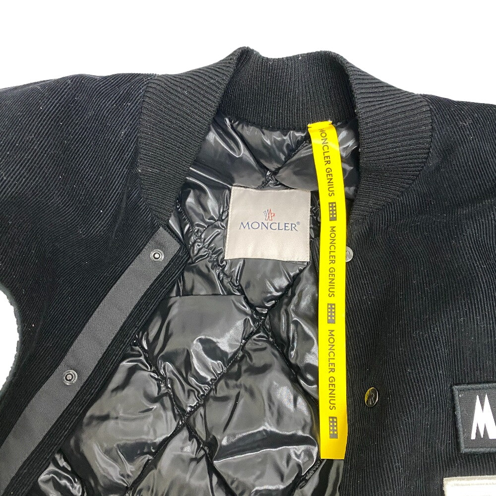 MONCLER Down jacket Cotton, Polyester black 2018 Stadium Jumper SVEN Fujiwara Hiroshi mens 1 Used Authentic