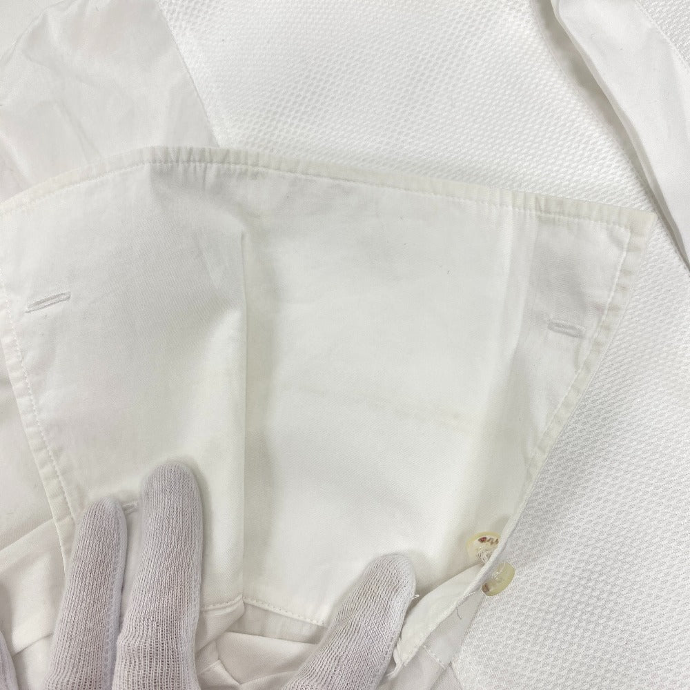 Christian Dior Long sleeve shirt 841B05A3356 cotton white I40 Bee embroidery mens 36 Used Authentic