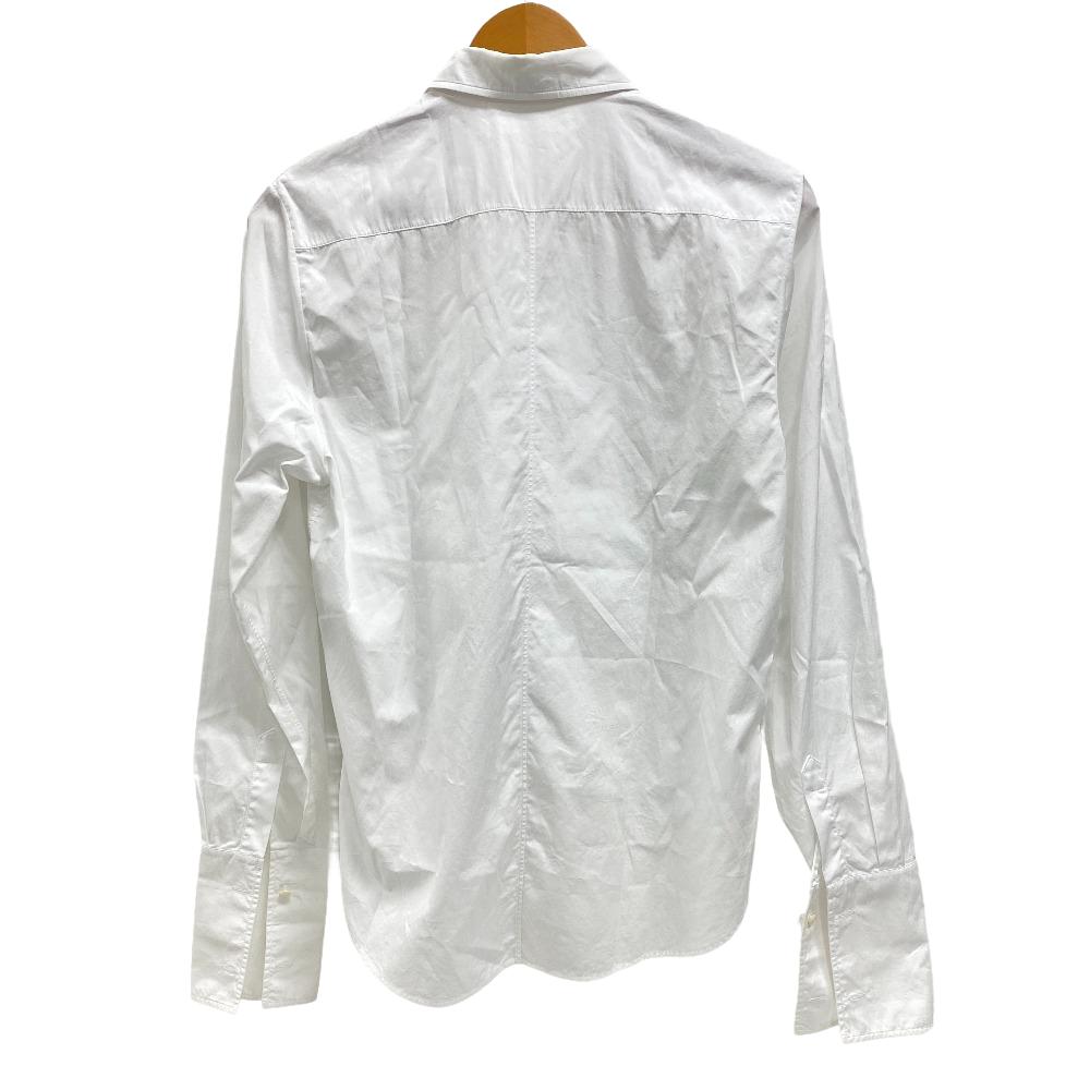 Christian Dior Long sleeve shirt 841B05A3356 cotton white I40 Bee embroidery mens 36 Used Authentic