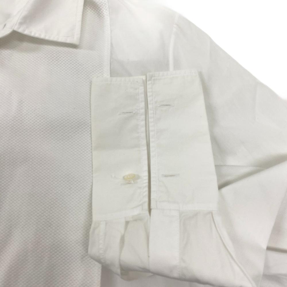 Christian Dior Long sleeve shirt 841B05A3356 cotton white I40 Bee embroidery mens 36 Used Authentic