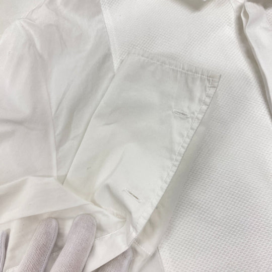 Christian Dior Long sleeve shirt 841B05A3356 cotton white I40 Bee embroidery mens 36 Used Authentic