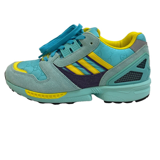 GUCCI sneakers 722212 ZX8000 Suede, Canvas Light blue TORSION 36 1/2