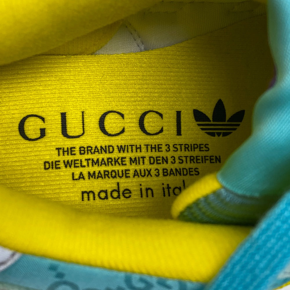 GUCCI sneakers 722212 ZX8000 Suede, Canvas Light blue TORSION 36 1/2