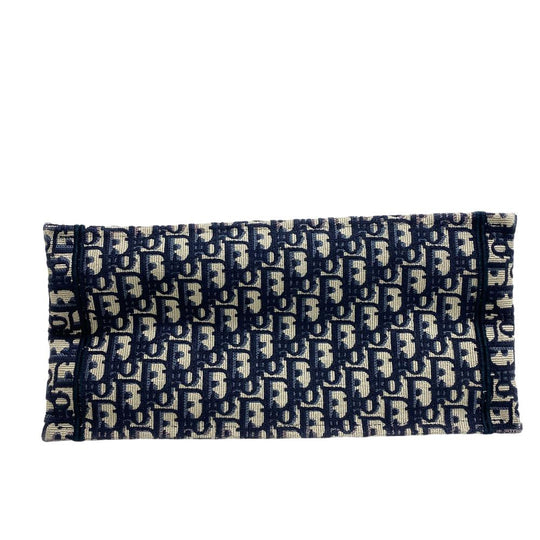 Christian Dior Tote Bag canvas Navy Small Book tote Women Used Authentic