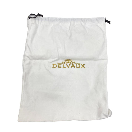 DELVAUX Handbag leather Bordeaux 2WAY Shoulder Bag fur Temperate Small Women Used Authentic