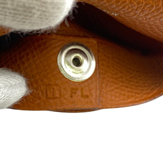HERMES Coin case Epsom Brown unisex(Unisex) Used Authentic