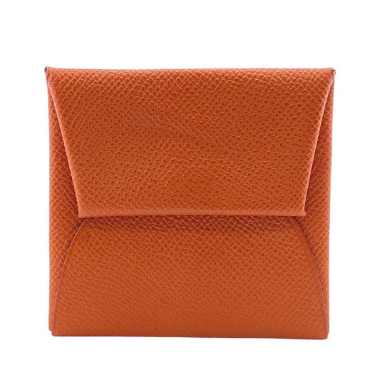 HERMES Coin case Epsom Brown unisex(Unisex) Used Authentic